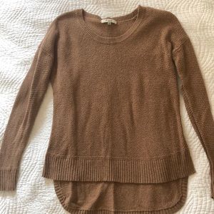Brown High-Low Madewell Sweater